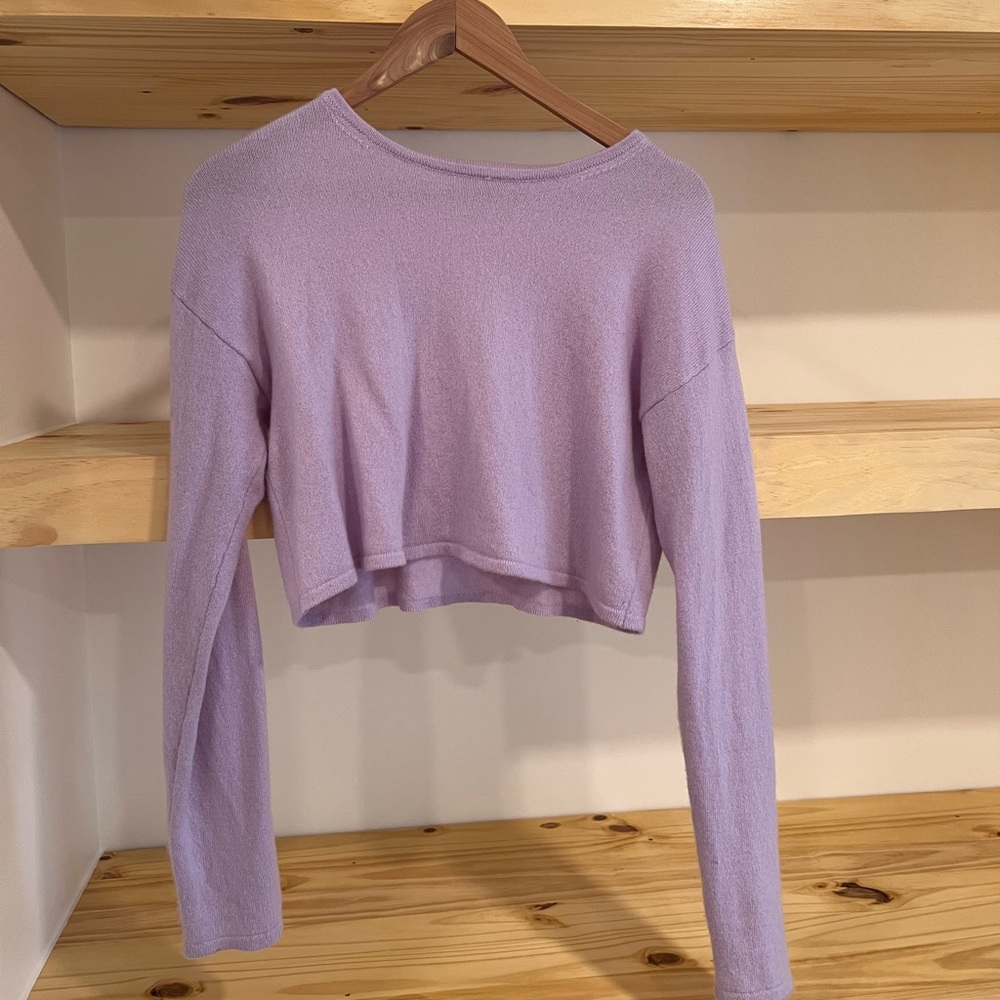 reformation lavender cashmere sweater - size medium